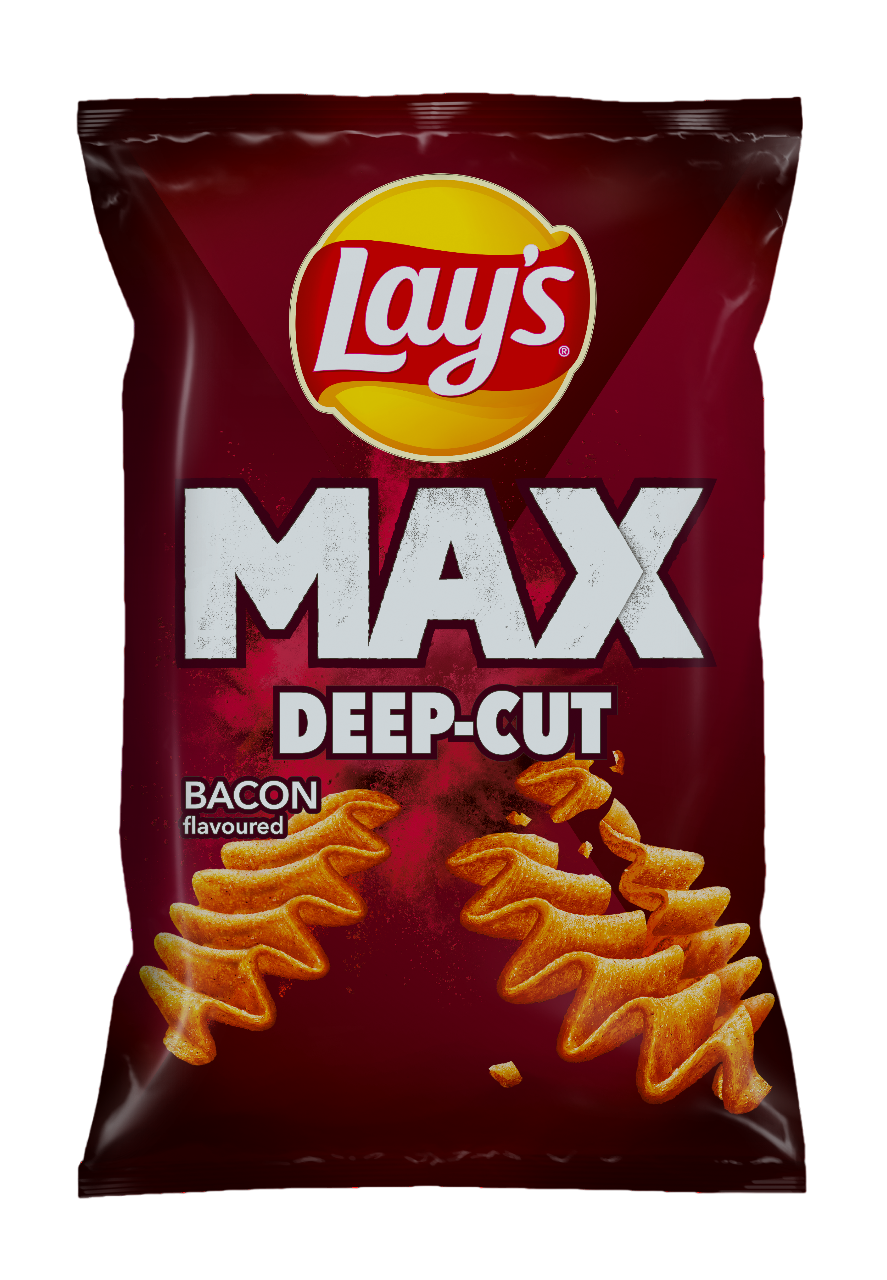 Lays MAX Deep Cut_Bacon_120g_3D